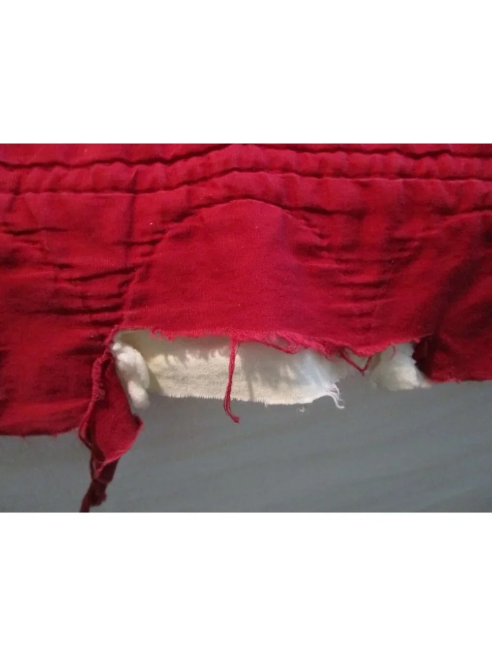 Vintage Wilendur Royal Rose Tablecloth Quilt Torn Damage 81x74 Cutter Quilt